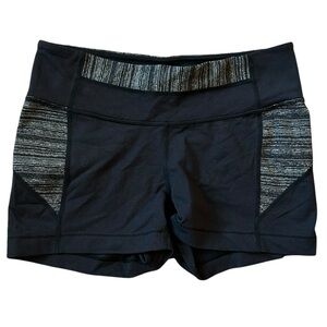 Athleta Women's All Align Black & Gray Booty Workout Shorts S